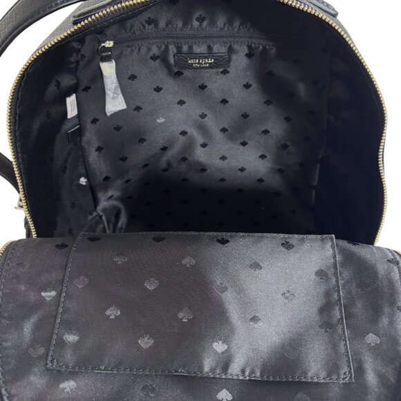 Kate Spade Black Leather Backpack